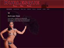 Tablet Screenshot of burlesque-show.at